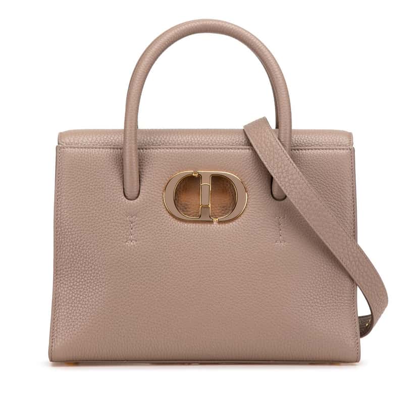 Dior Medium Grained Calfskin Saint Honore Brown Leather Good condition - Front View
