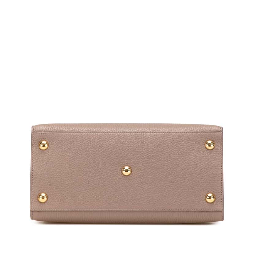 Dior Medium Grained Calfskin Saint Honore Brown Leather Good condition - Inside View