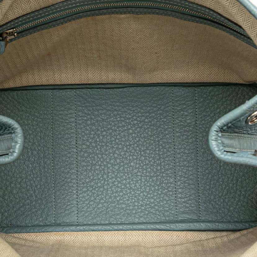 Hermès Negonda Garden Party 30 Blue Leather Good condition - Model View