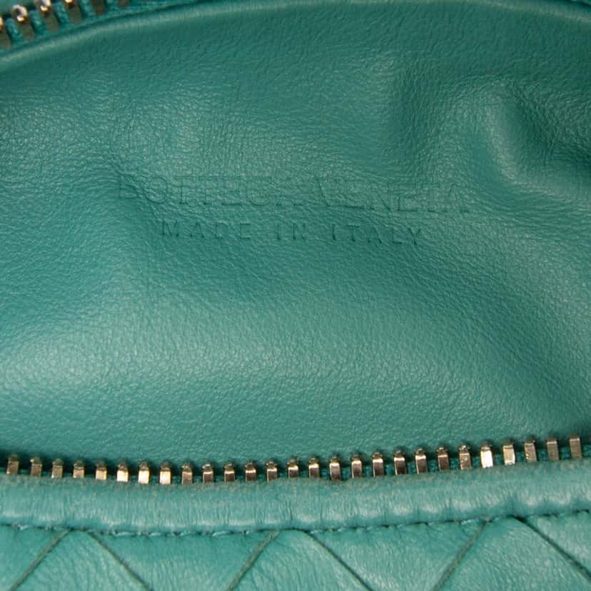Bottega Veneta Mini Nappa Intrecciato Jodie Blue Leather Good condition - Box View