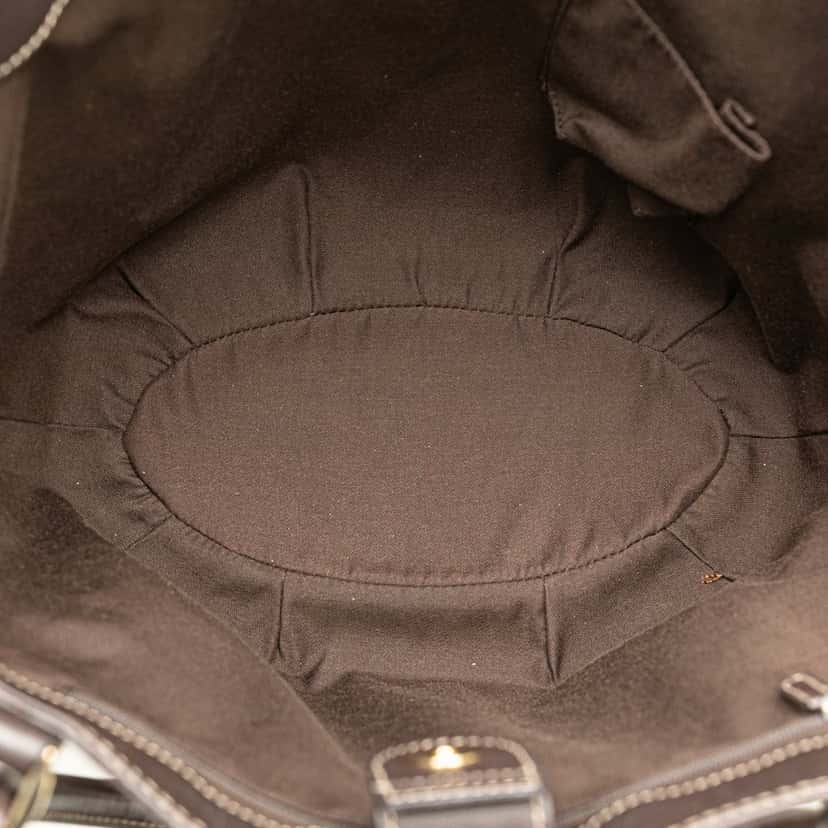 Gucci GG Canvas Abbey D Ring Tote Brown Canvas Good condition - Model View