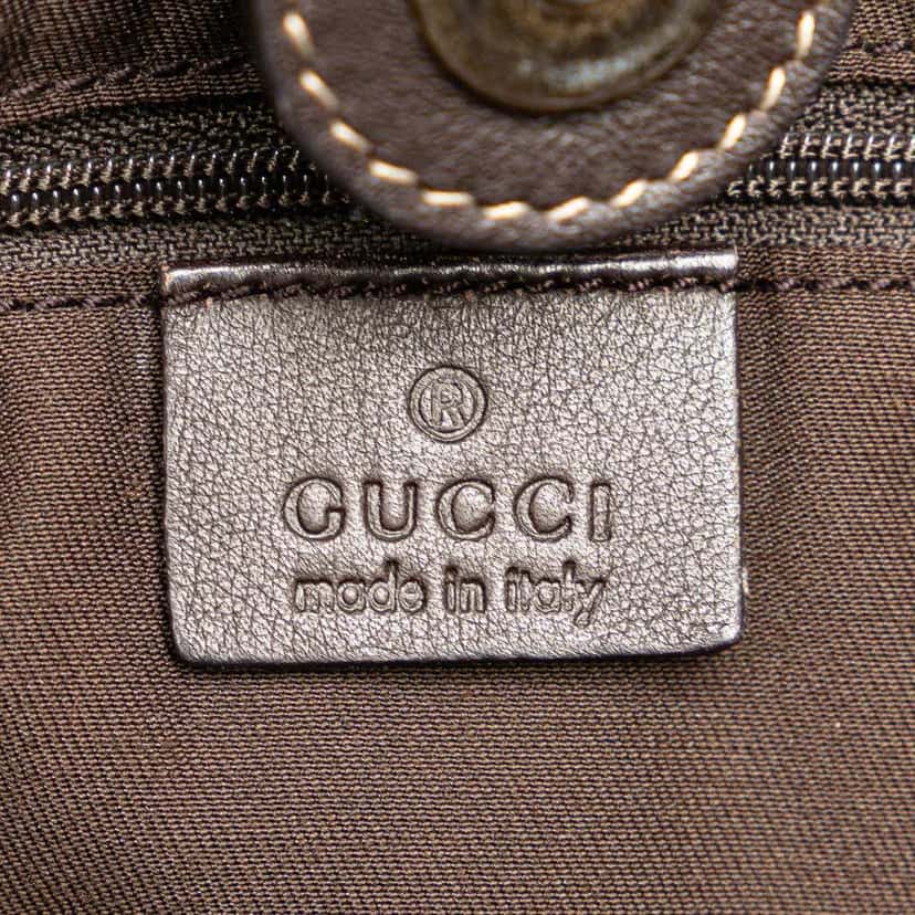 Gucci GG Canvas Abbey D Ring Tote Brown Canvas Good condition - Box View