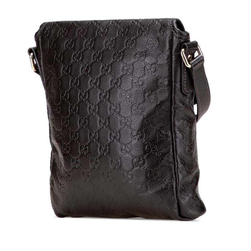 Gucci Guccissima Crossbody Brown Leather Good condition - Back View