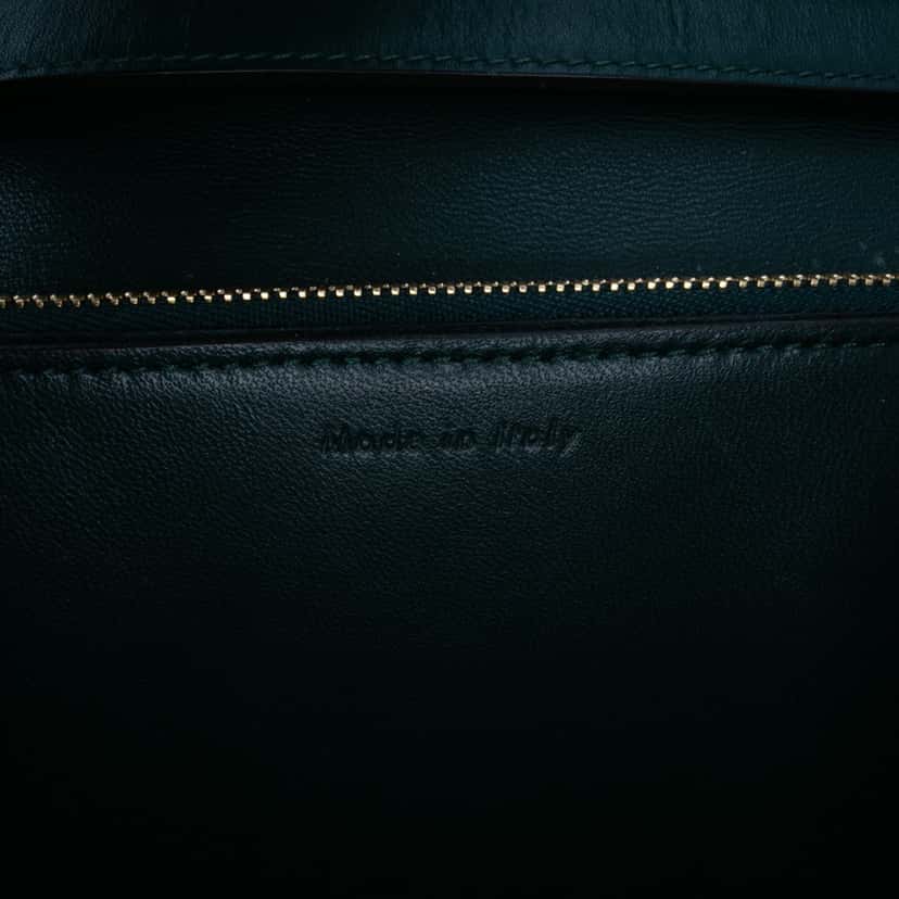Celine Medium Calfskin Classic Box Green Leather Fair condition - Box View