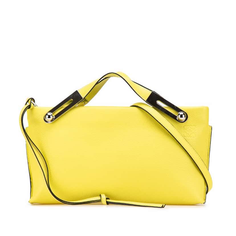 Loewe Small Leather Missy Satchel Yellow Leather Very good condition - Front View