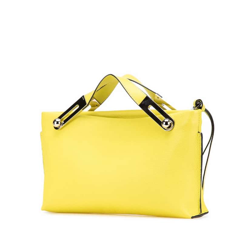 Loewe Small Leather Missy Satchel Yellow Leather Very good condition - Back View