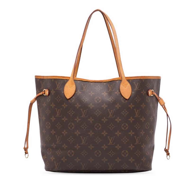 Louis Vuitton Monogram Neverfull MM Brown Canvas Good condition - Front View