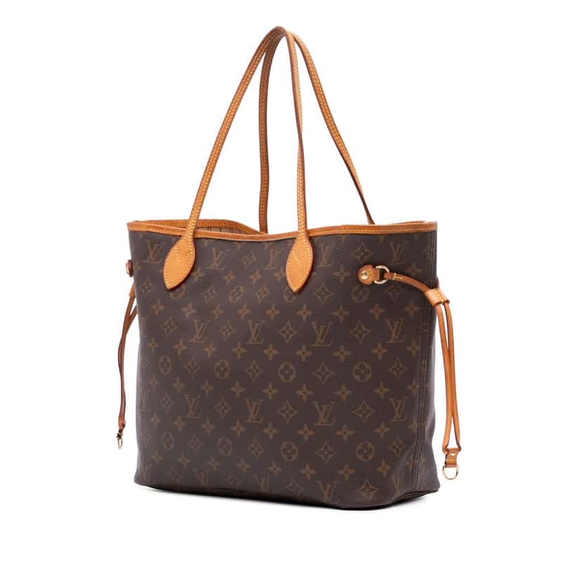 Louis Vuitton Monogram Neverfull MM Brown Canvas Good condition - Back View
