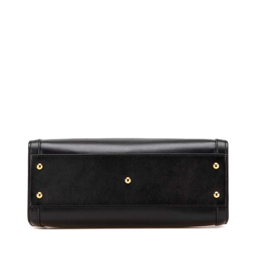 Gucci Small Leather Bamboo Diana Satchel Black Leather Good condition - Inside View