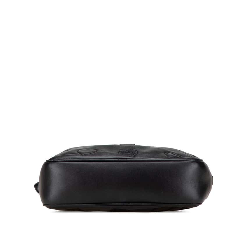 Saint Laurent Leather Heart Lou Camera Bag Black Leather Good condition - Inside View