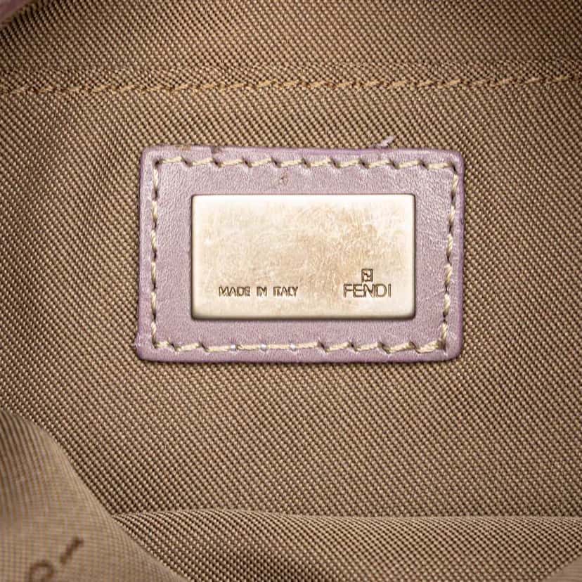 Fendi Zucchino Canvas Crossbody Pink Canvas Good condition - Box View