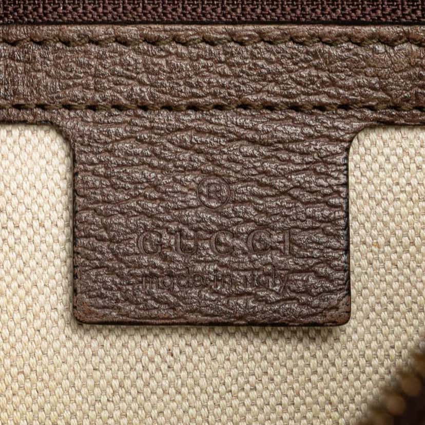Gucci Small GG Supreme Web Ophidia Messenger Bag Brown Canvas Good condition - Box View
