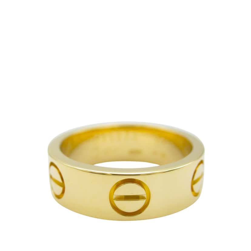 Cartier 18K Yellow Gold Classic Love Ring Gold Gold Good condition - Back View