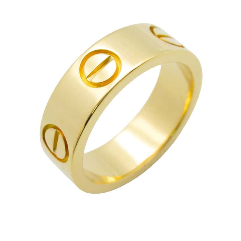 Cartier 18K Yellow Gold Classic Love Ring Gold Gold Good condition - Inside View