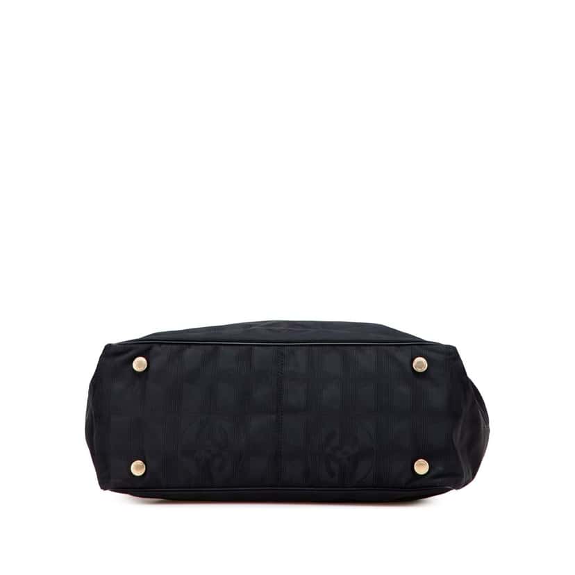 Chanel Nylon New Travel Line Tote Black Good condition - Inside View