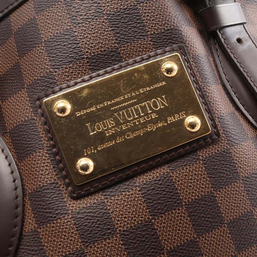 Louis Vuitton Damier Ebene Hampstead MM Brown Canvas Good condition - Box View
