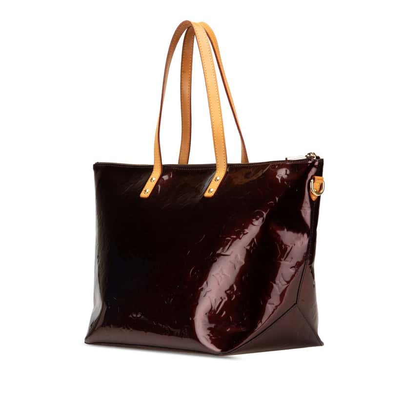 Louis Vuitton Monogram Vernis Bellevue GM Purple Leather Good condition - Back View
