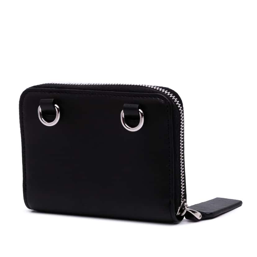 Valentino Leather VLogo Dreamers Neck Wallet Black Leather Good condition - Back View
