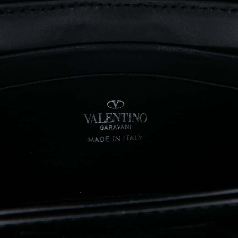 Valentino Leather VLogo Dreamers Neck Wallet Black Leather Good condition - Box View