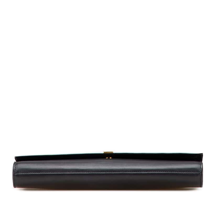 Saint Laurent Leather Ligne Y Clutch Black Leather Good condition - Inside View