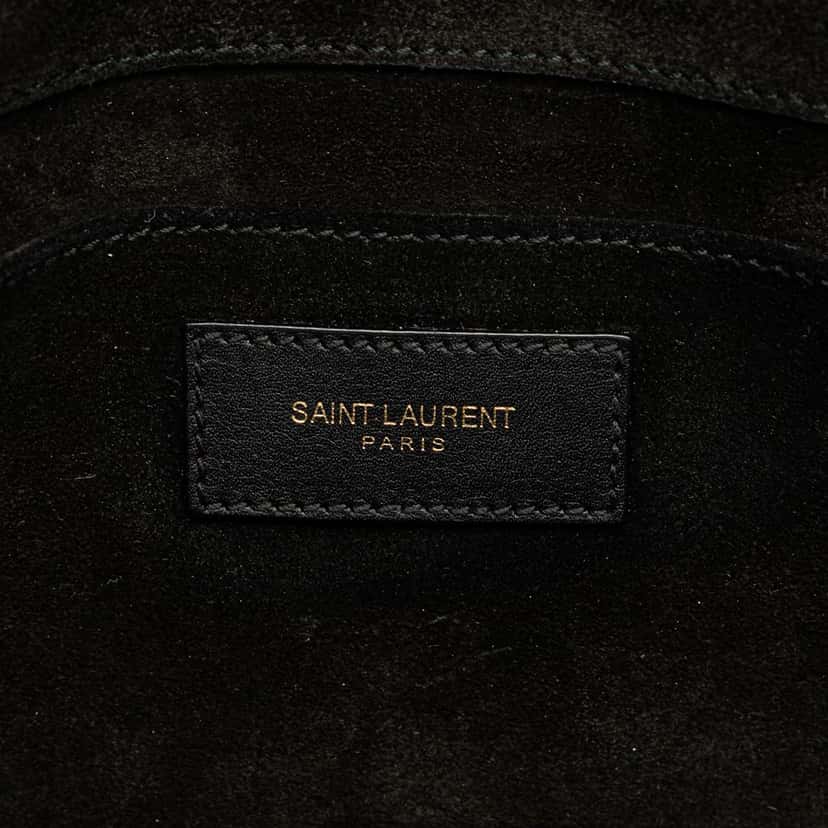 Saint Laurent Leather Ligne Y Clutch Black Leather Good condition - Box View