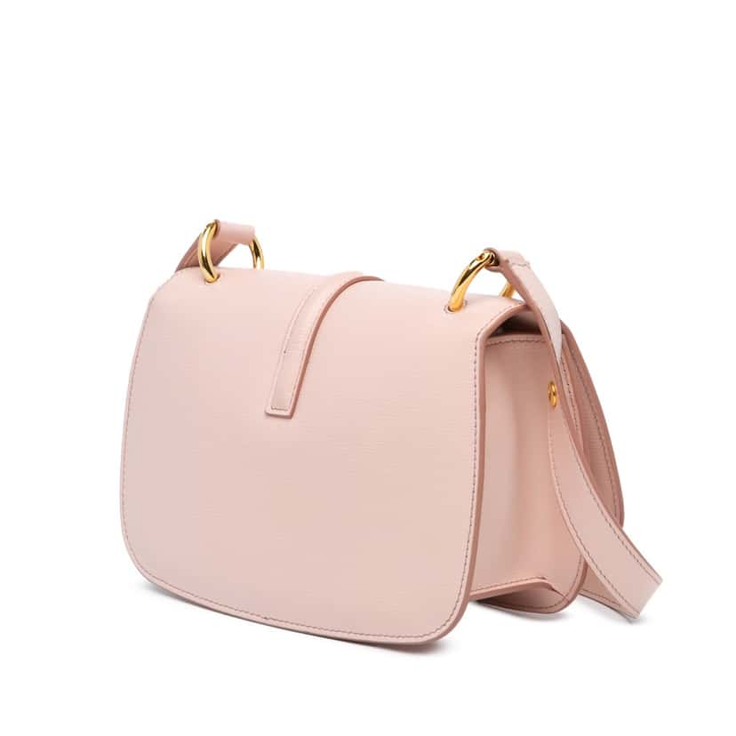 Tom Ford Calfskin Lock Crossbody Pink Leather Very good condition - Back View
