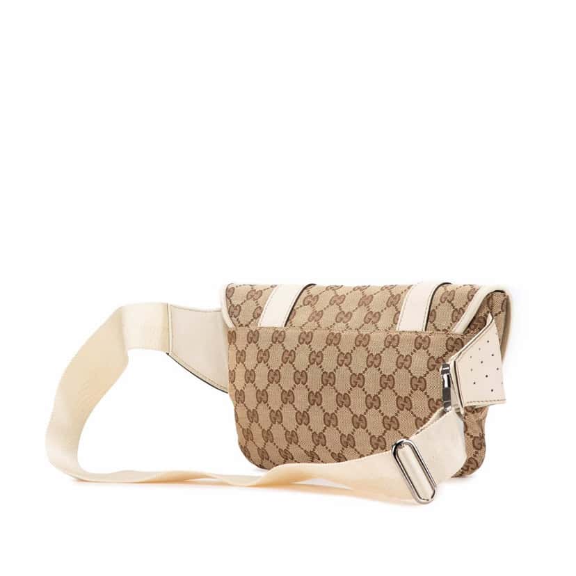 Gucci GG Canvas Belt Bag Brown Canvas Good condition - Back View