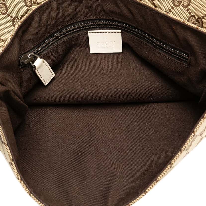 Gucci GG Canvas Belt Bag Brown Canvas Good condition - Model View