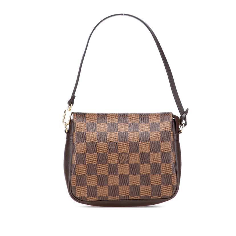 Louis Vuitton Damier Ebene Trousse Pochette Brown Canvas Good condition - Front View