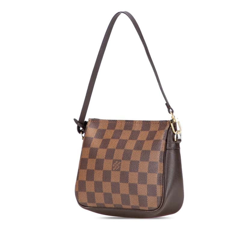 Louis Vuitton Damier Ebene Trousse Pochette Brown Canvas Good condition - Back View