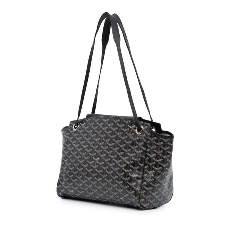 Goyard Goyardine Rouette PM Black Canvas Good condition - Back View
