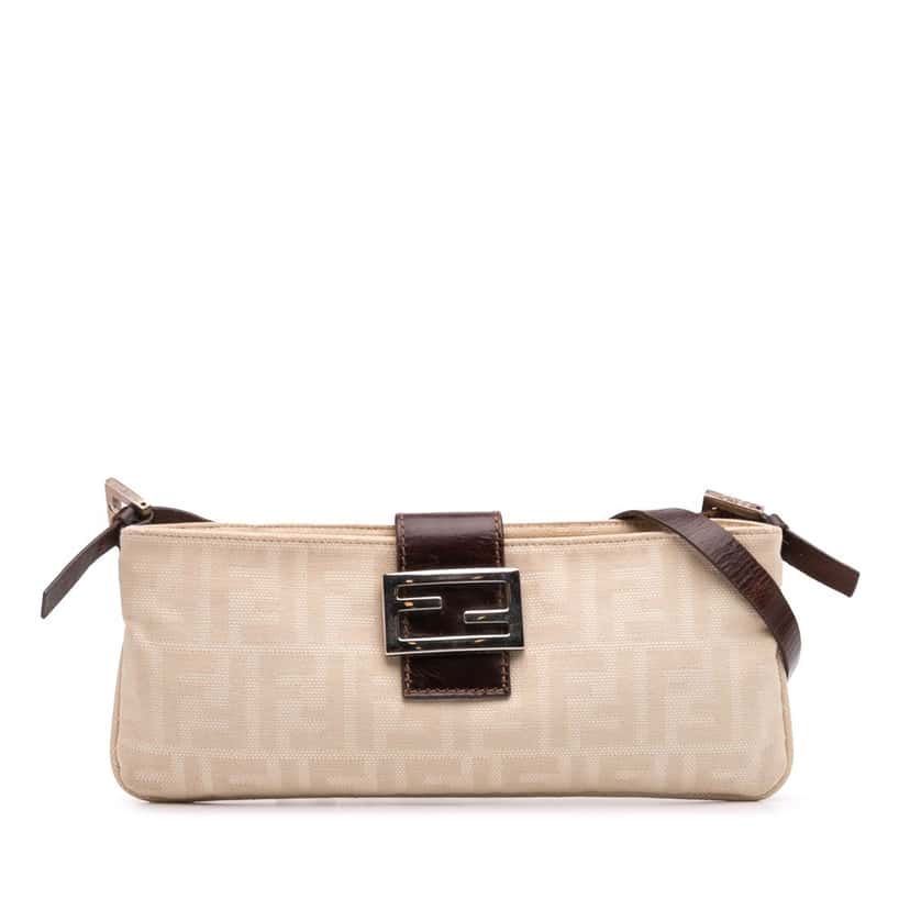 Fendi Zucca Canvas Crossbody Brown Canvas Good condition - Front View