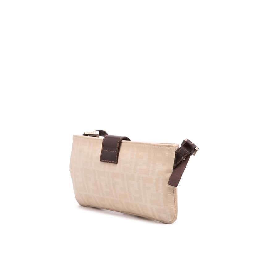 Fendi Zucca Canvas Crossbody Brown Canvas Good condition - Back View