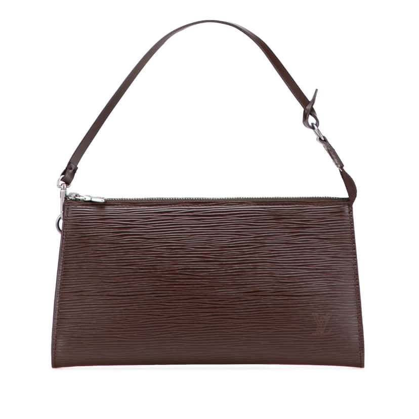 Louis Vuitton Epi Pochette Accessoires Brown Leather Good condition - Front View