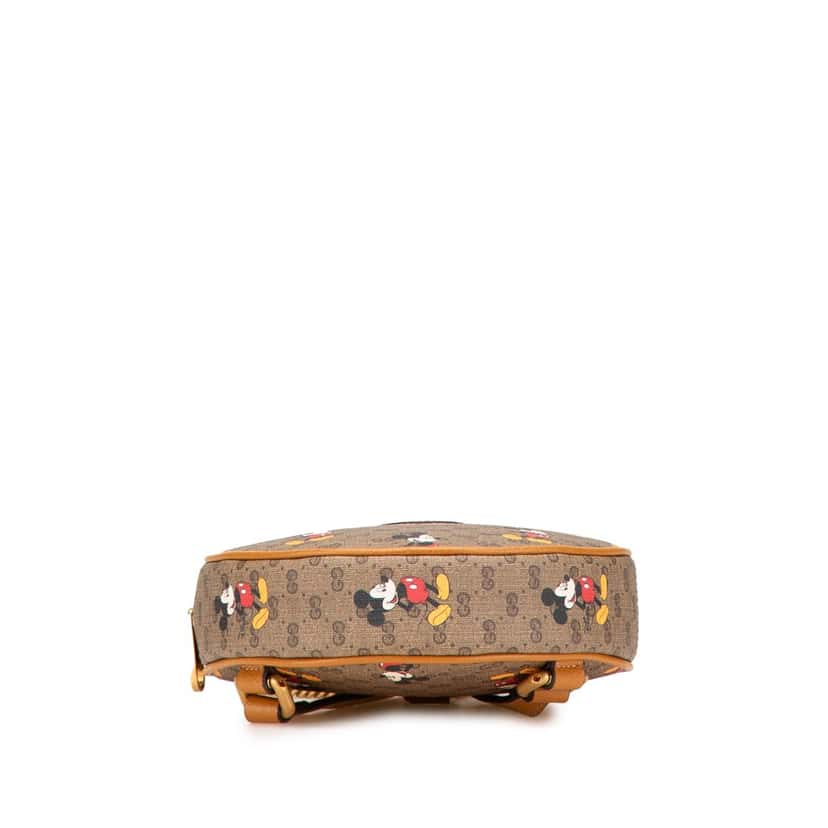 Gucci Disney Micro GG Supreme Round Mickey Mouse Backpack Brown Canvas Good condition - Inside View