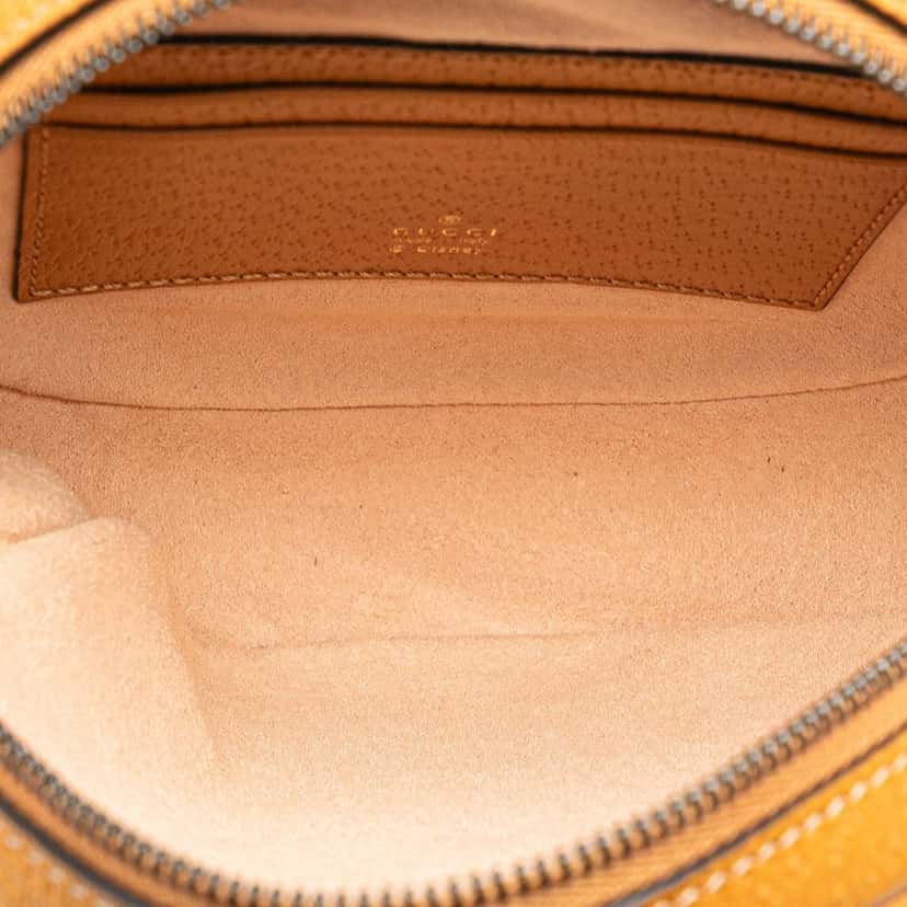 Gucci Disney Micro GG Supreme Round Mickey Mouse Backpack Brown Canvas Good condition - Model View