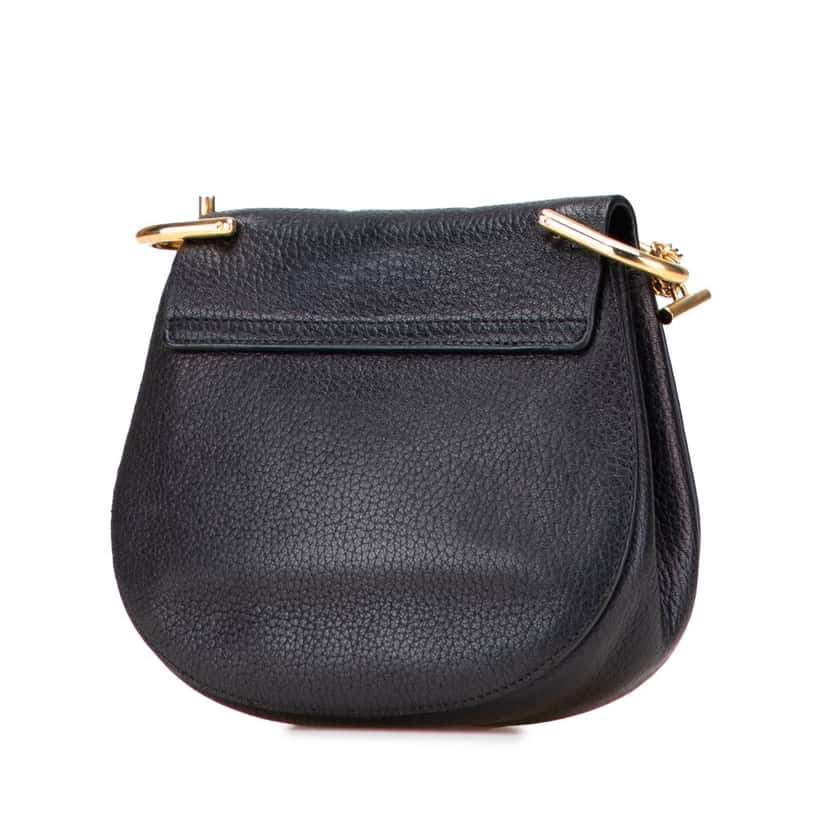 Chloé Mini Leather Drew Crossbody Black Leather Good condition - Back View