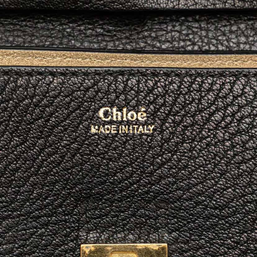 Chloé Mini Leather Drew Crossbody Black Leather Good condition - Box View