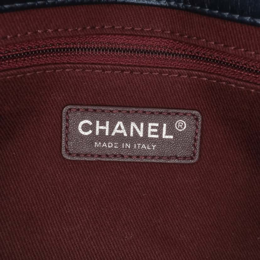Chanel Mini Quilted Calfskin Coco Pleats Chain Flap Blue Leather Good condition - Box View