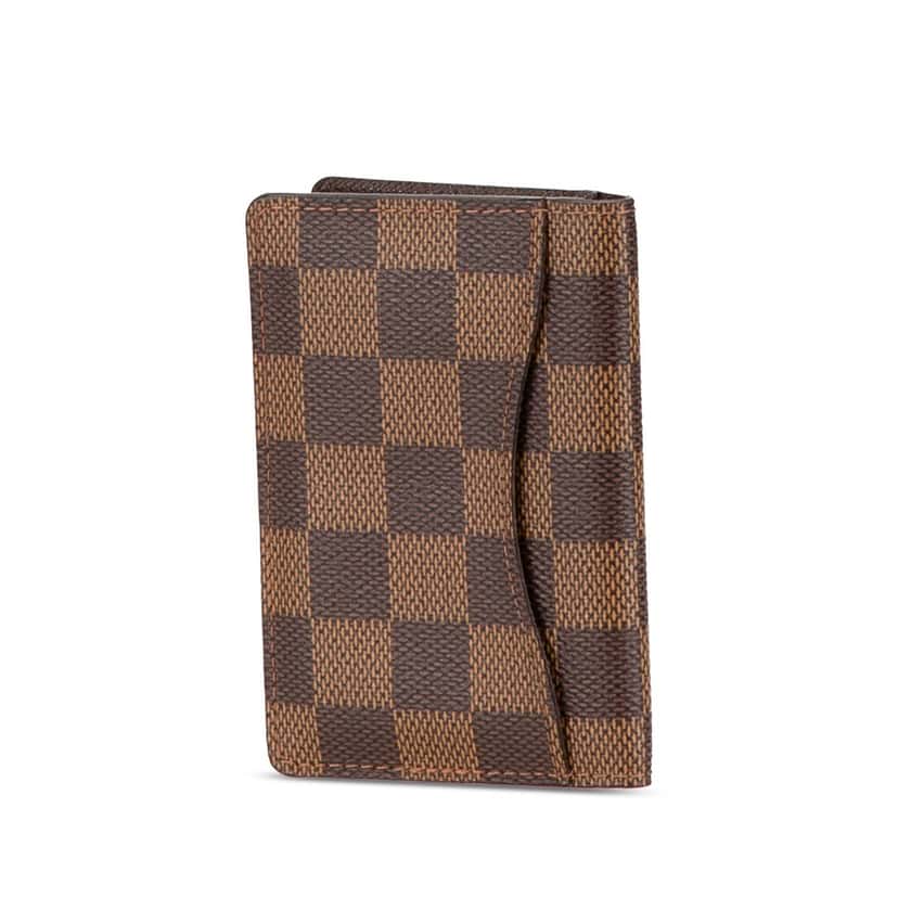 Louis Vuitton Damier Ebene Pocket Organizer Brown Canvas Good condition - Back View