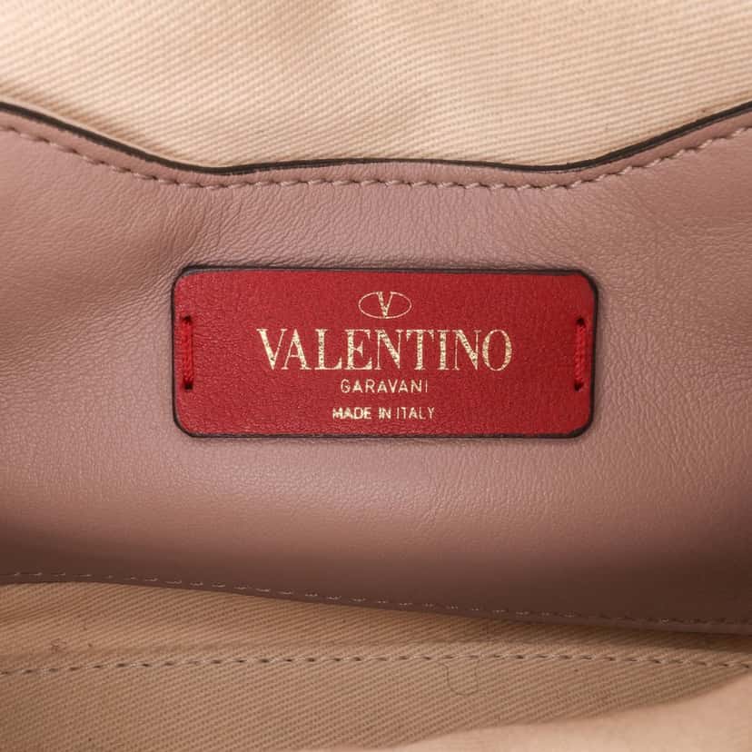Valentino Mini Nappa Candystud Top Handle Bag Brown Leather Good condition - Box View