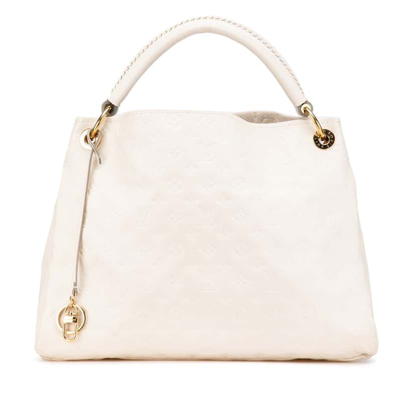Louis Vuitton Monogram Empreinte Artsy MM White Leather Good condition - Front View