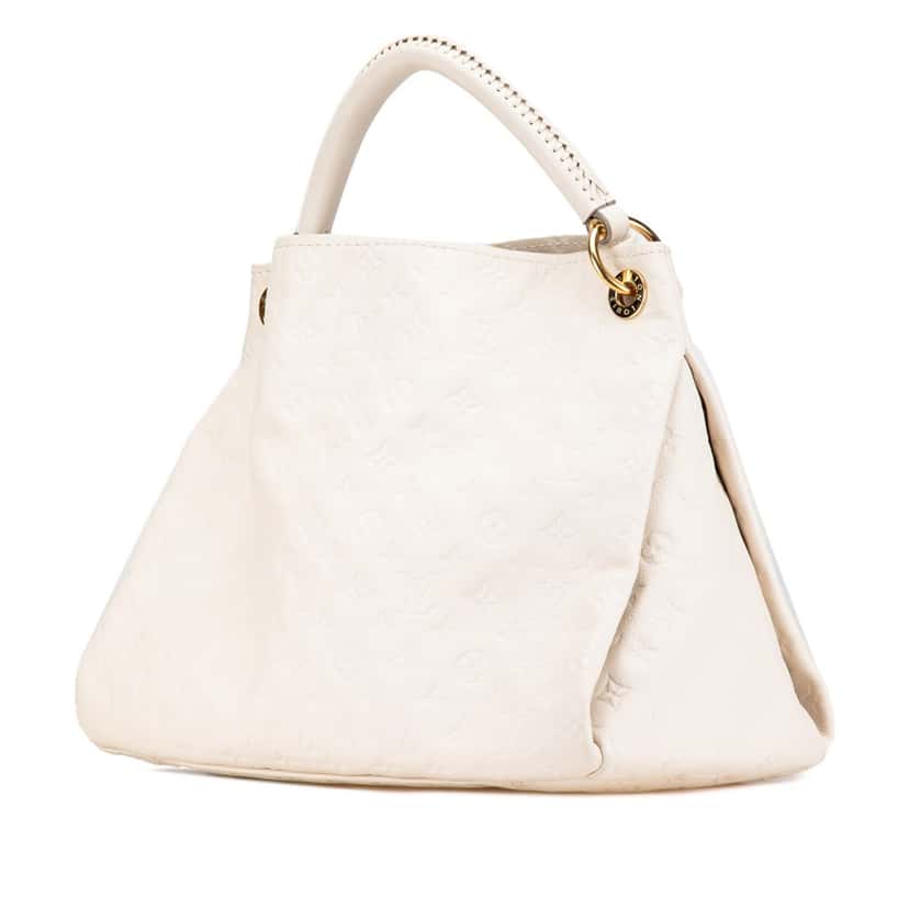 Louis Vuitton Monogram Empreinte Artsy MM White Leather Good condition - Back View