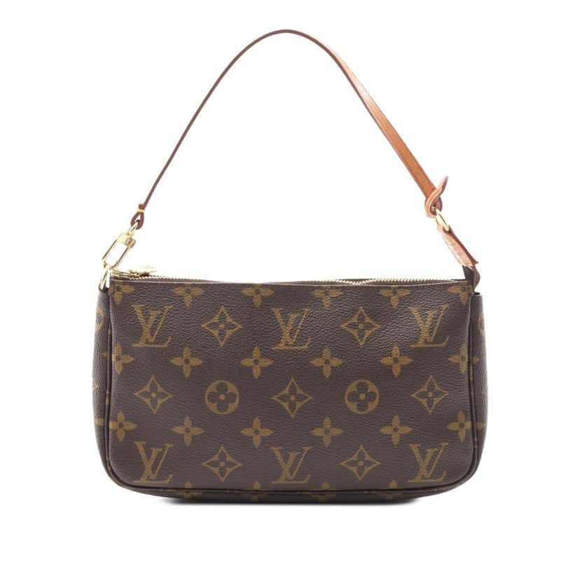 Louis Vuitton Monogram Pochette Accessoires Brown Canvas Good condition - Front View
