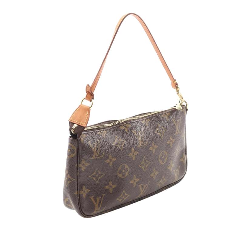 Louis Vuitton Monogram Pochette Accessoires Brown Canvas Good condition - Back View