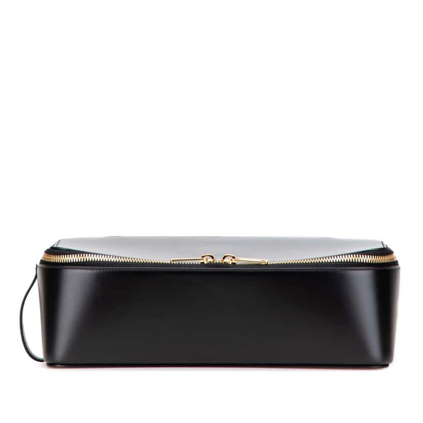 Celine Leather Pouch Black Leather Good condition - Front View