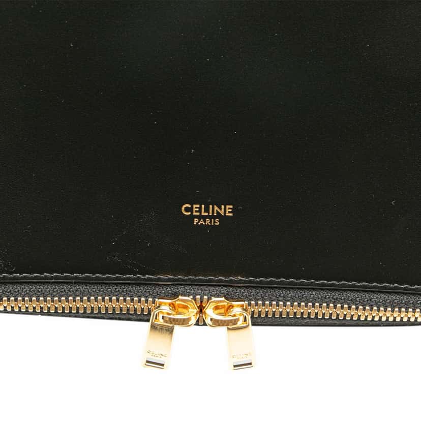 Celine Leather Pouch Black Leather Good condition - Box View