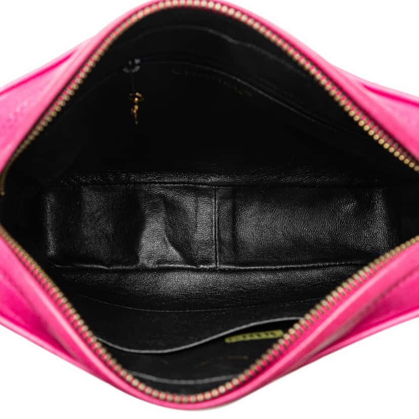 Chanel CC Quilted Lambskin Tassel Crossbody Pink Leather Fair condition - Box View