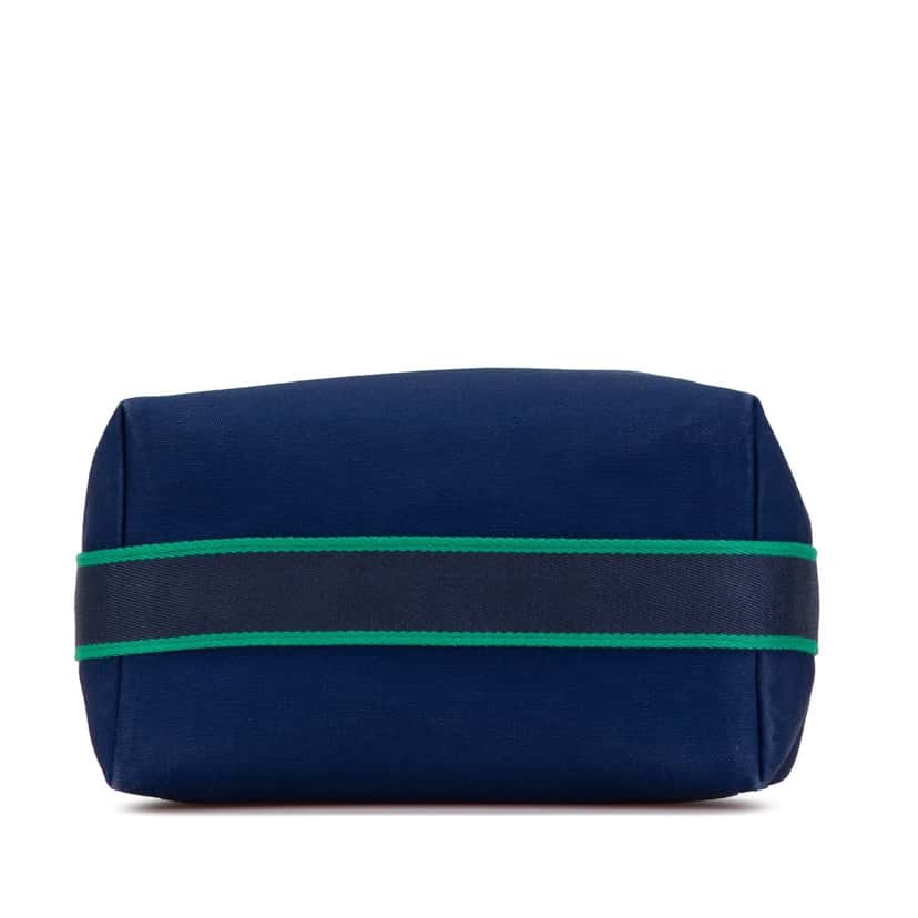 Hermès Large Toile Bride A Brac Blue Canvas Good condition - Inside View