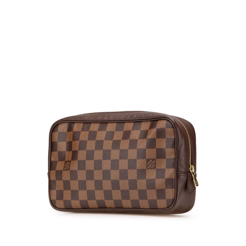 Louis Vuitton Damier Ebene Trousse Toilette 25 Brown Canvas Good condition - Back View